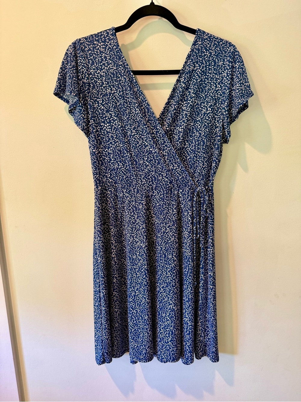 Kaileigh Blue Floral Wrap Dress